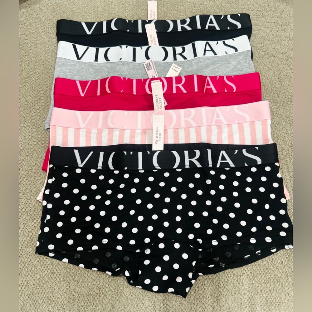 Victorias Secret cotton Boyshorts 5-Pack size M